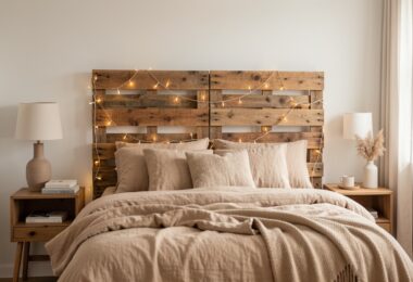 Trois tutoriels pour fabriquer une tête de lit originale avec des palettes, tasseaux ou mousse pour moins de 50 euros